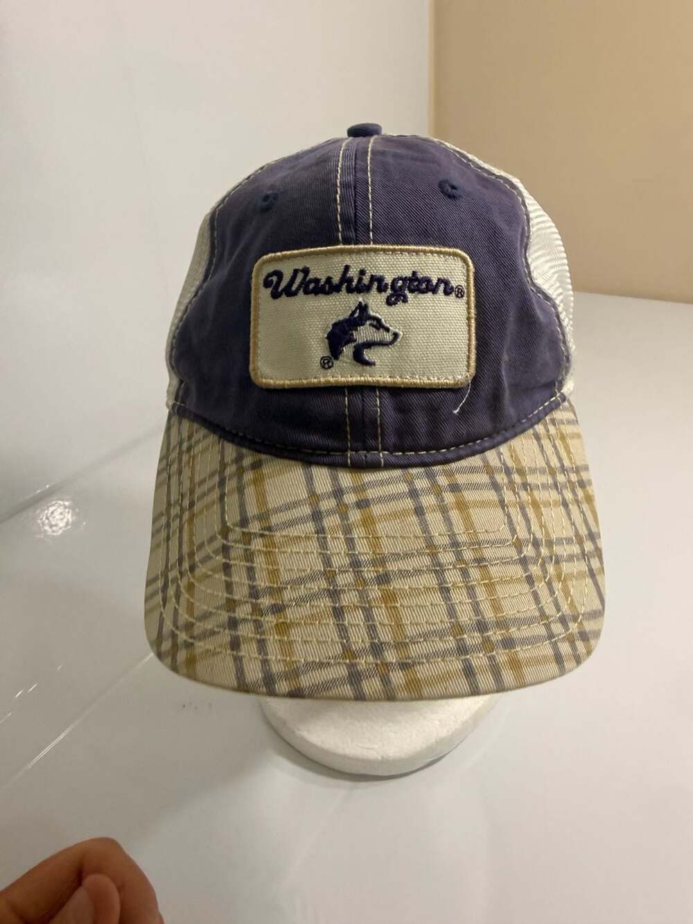 Washington Plaid Trucker Hat